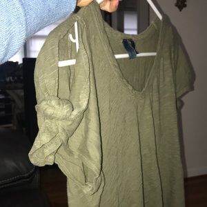 Anthropology knot Sleeve T